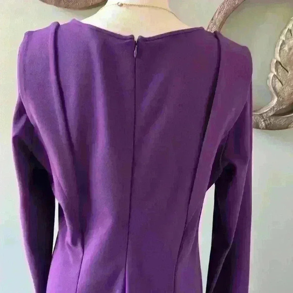 Armani Collezioni purple bateau neck midi dress size 16 - Picture 6 of 6